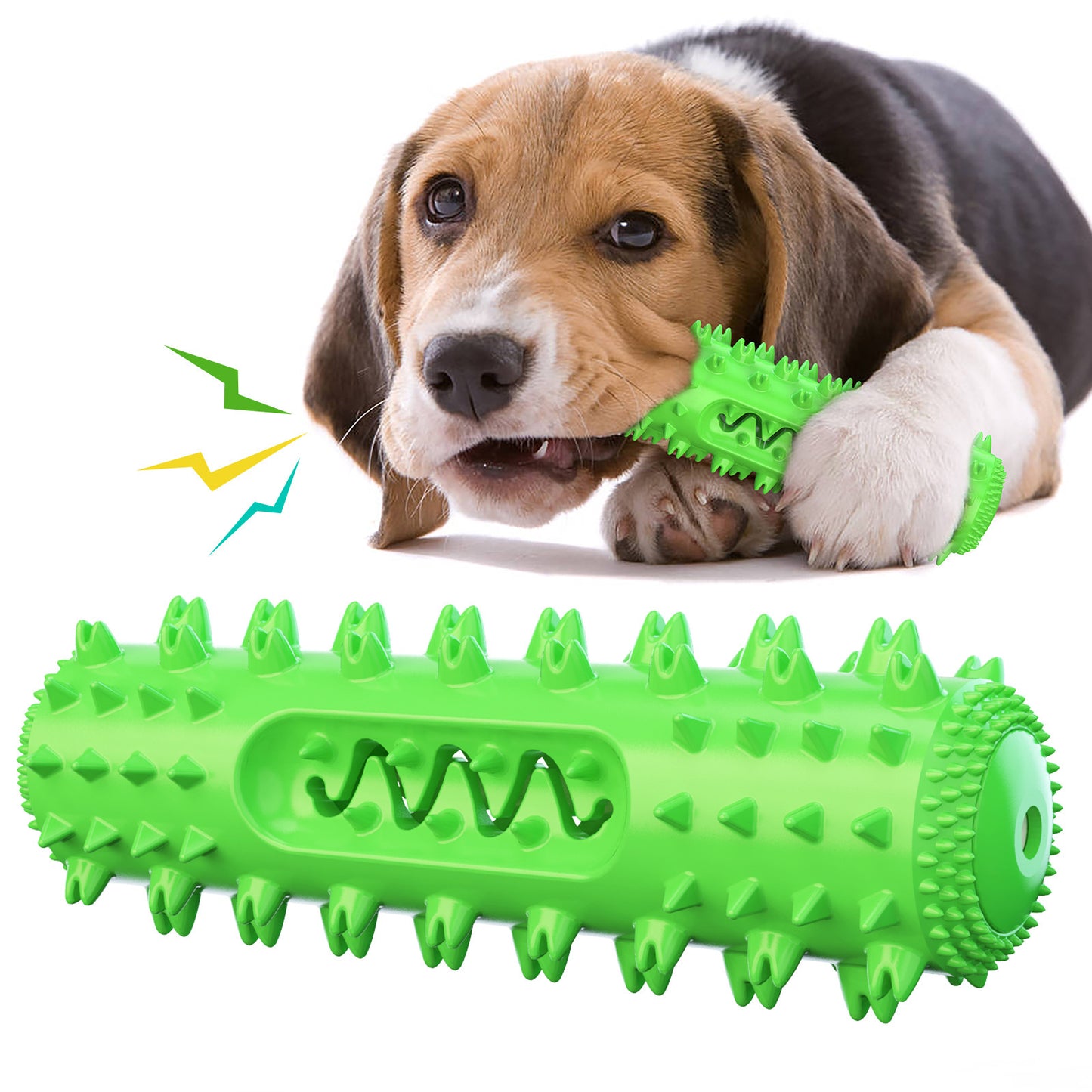 🐶🎵 Jouet à Mâcher Sonore & Brosse à Dents pour Chien – Stick TPR 🦷