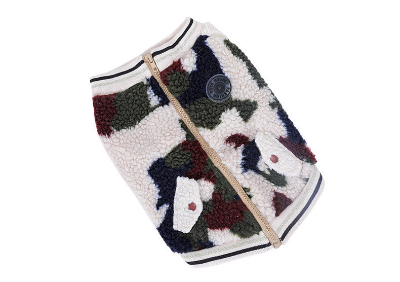 🐶🧥 Veste polaire Camouflage Décontractée pour Chiens – Style Casual