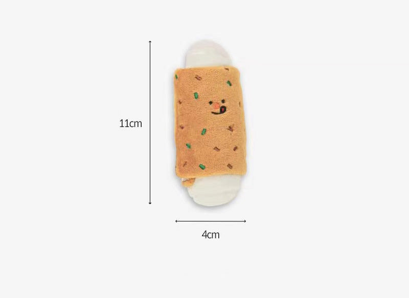 🐾 Jouet Sonore en Peluche – Rice Cake 🍘