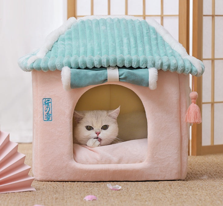 🏡 Maison Douillette pour Chats/Petit Chien Kawaii