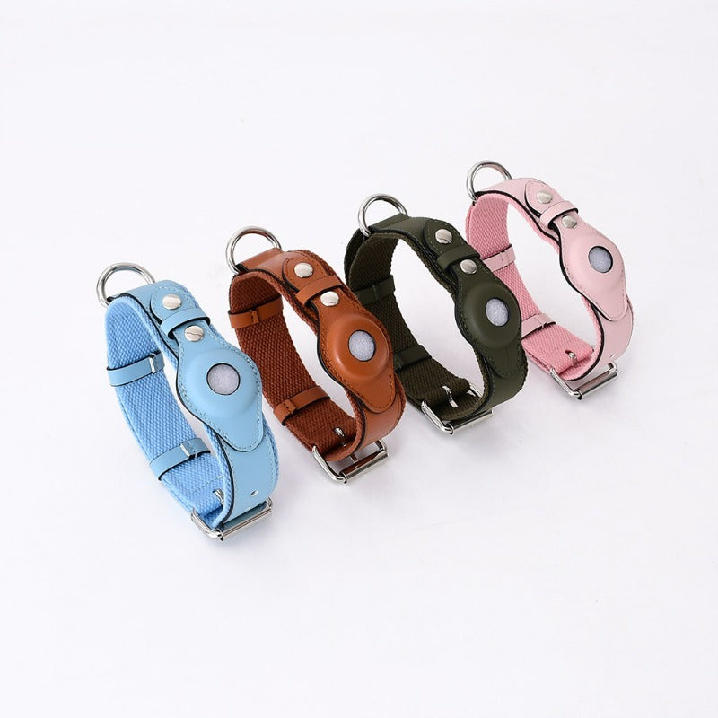 🐾 Collier pour Chien avec Tracker Apple Airtag – Cuir, Medium & Large 🐶