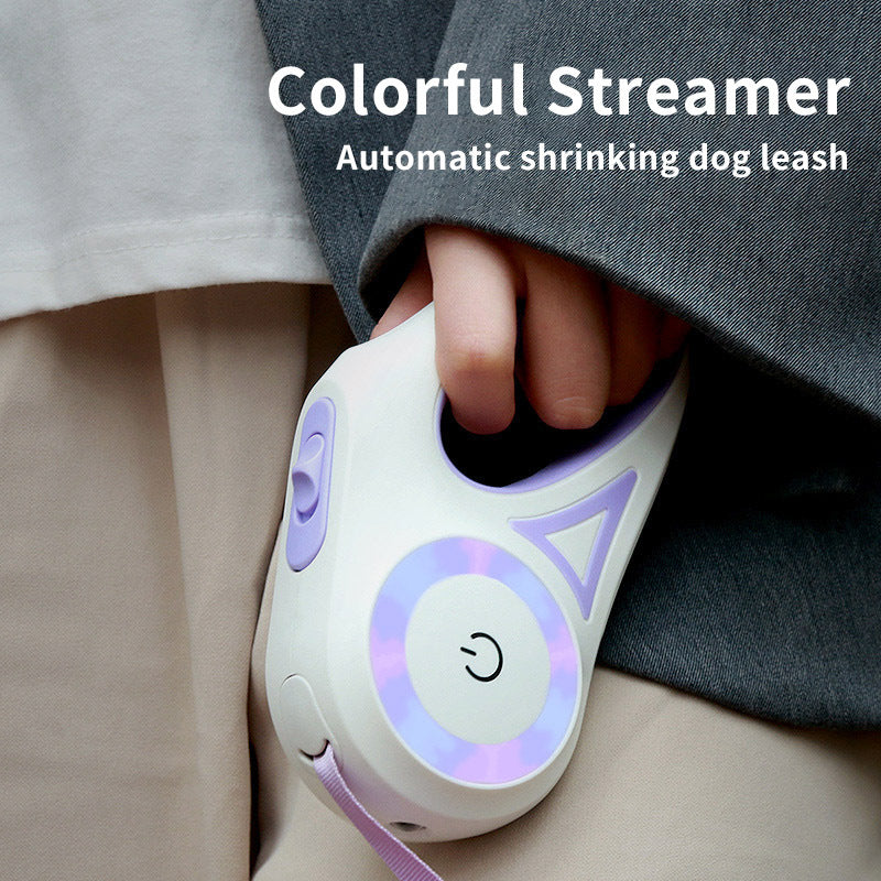 ✨ Laisse Rétractable avec Collier – Traction Automatique pour Chiens & Chats (Petit/Moyen)