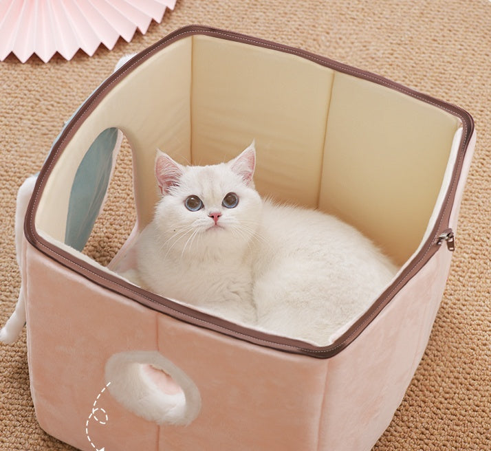 🏡 Maison Douillette pour Chats/Petit Chien Kawaii