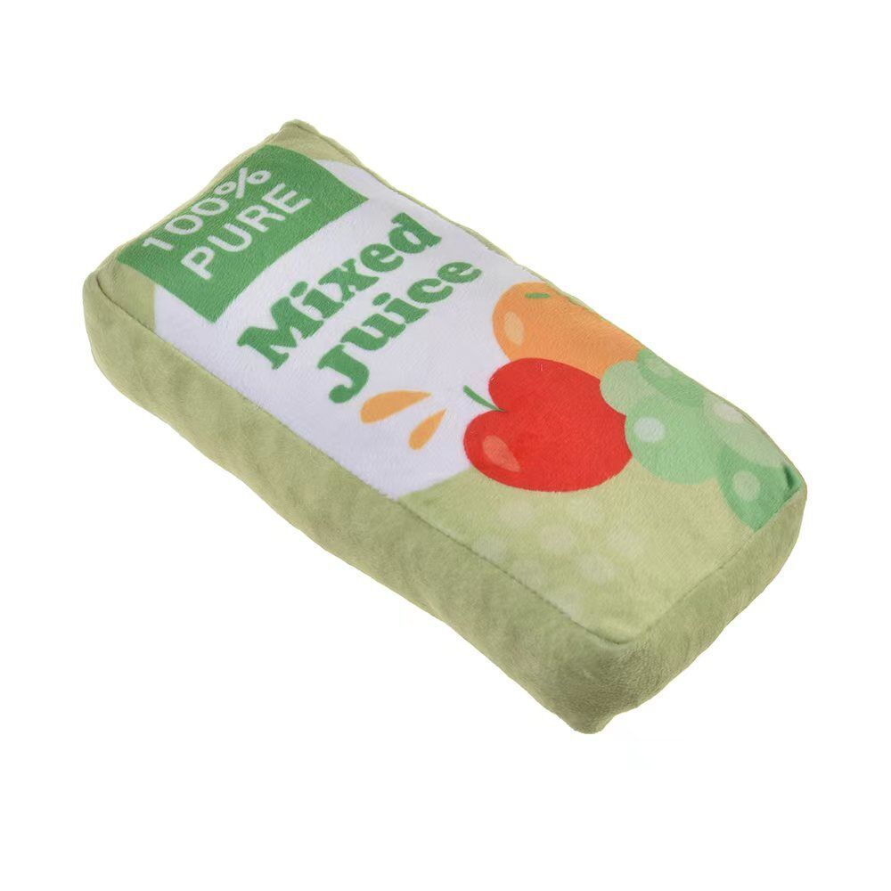 Jouet en peluche – Bouteille de jus 🍎🍇🍊