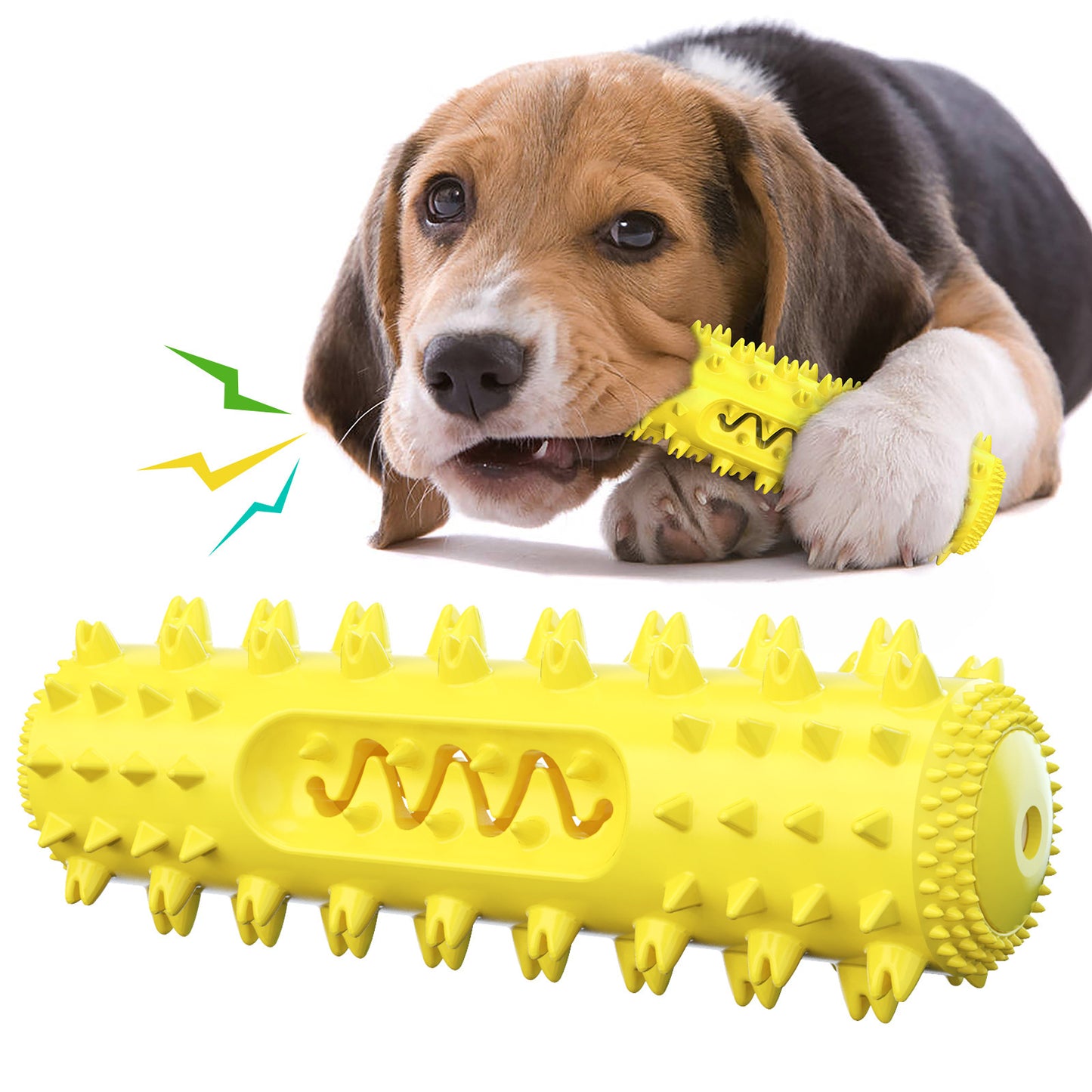 🐶🎵 Jouet à Mâcher Sonore & Brosse à Dents pour Chien – Stick TPR 🦷