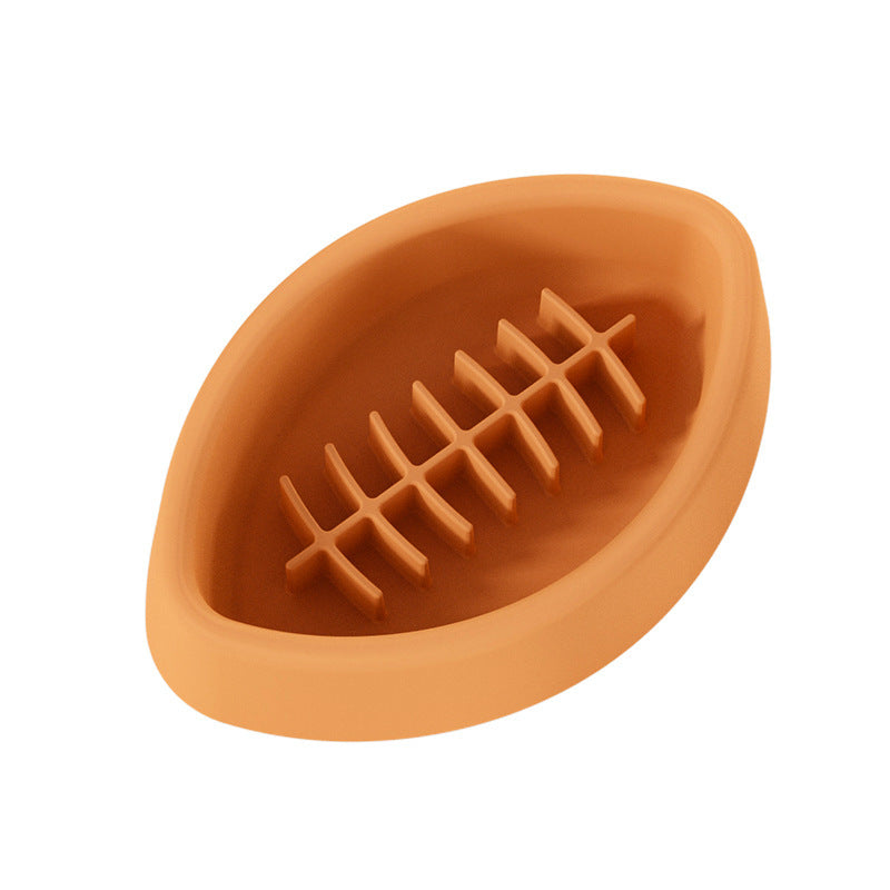 🏈 Gamelle Slow Food Rugby en Silicone – Orange 🍊