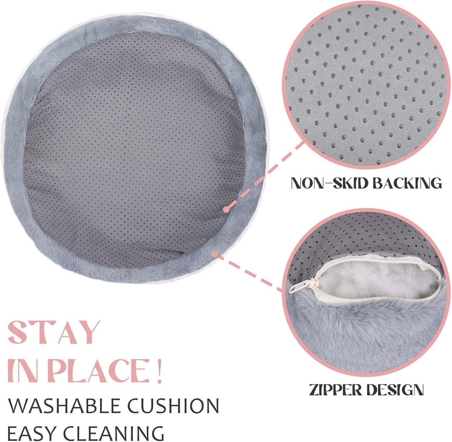 🐾 Coussin pour chien Kawaii – Patte de Chat & Mouton Rose 🐱💖