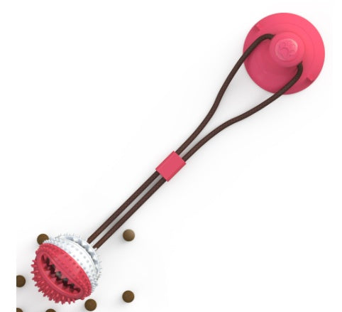 🐶🎾 Jouet Ventouse Interactif pour Chien – Balle Tire-Corde 🦷✨