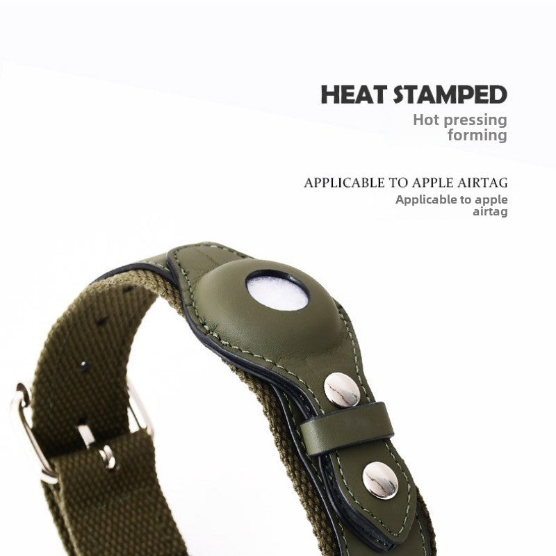 🐾 Collier pour Chien avec Tracker Apple Airtag – Cuir, Medium & Large 🐶