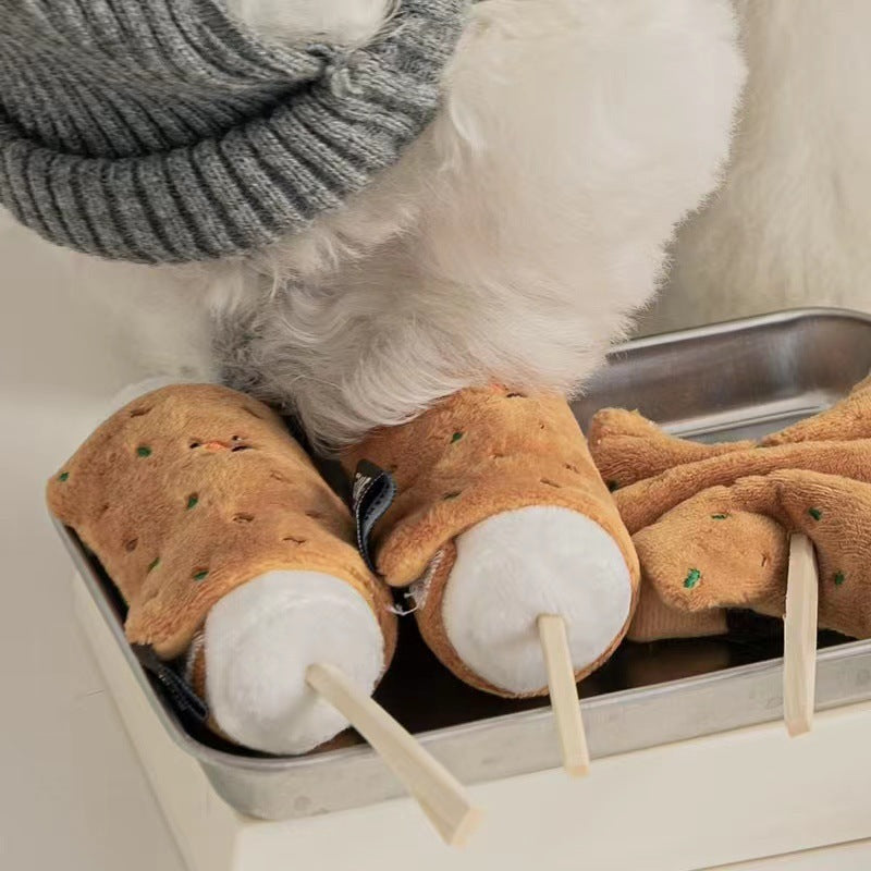 🐾 Jouet Sonore en Peluche – Rice Cake 🍘