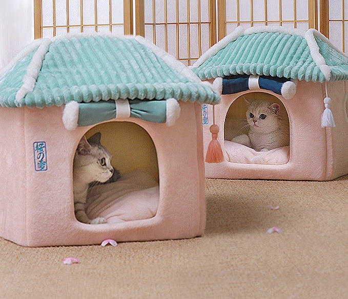 🏡 Maison Douillette pour Chats/Petit Chien Kawaii