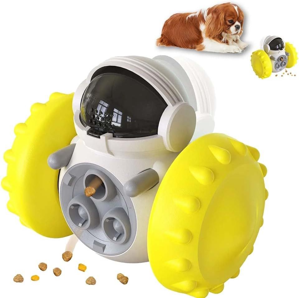 🐶🤖 Jouet Distributeur de Nourriture pour Chien – Puzzle Roller Interactif 🎾