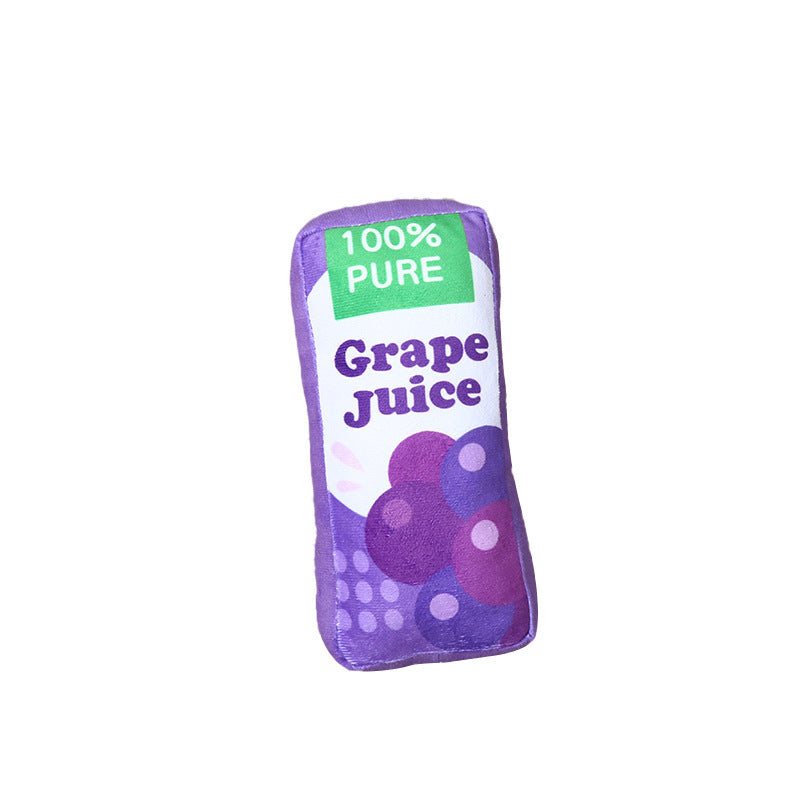Jouet en peluche – Bouteille de jus 🍎🍇🍊