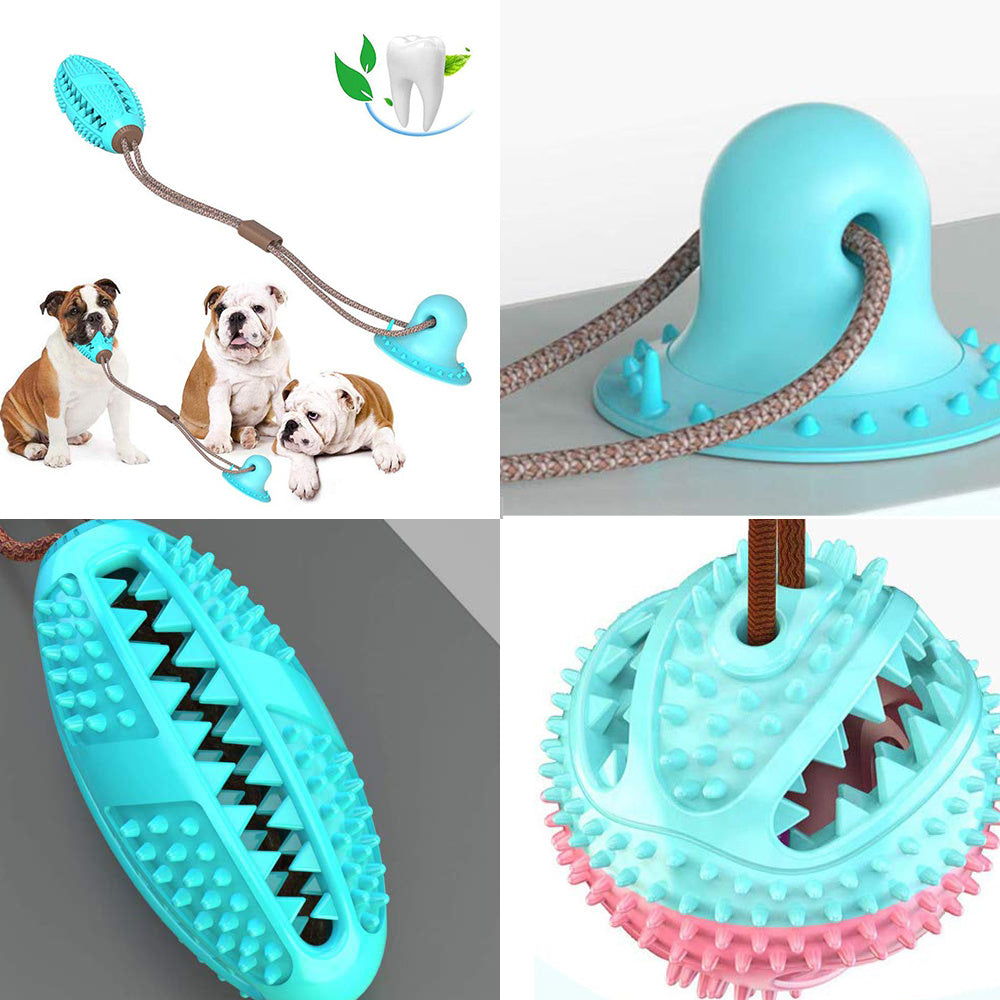 🐶🎾 Jouet Ventouse Interactif pour Chien – Balle Tire-Corde 🦷✨