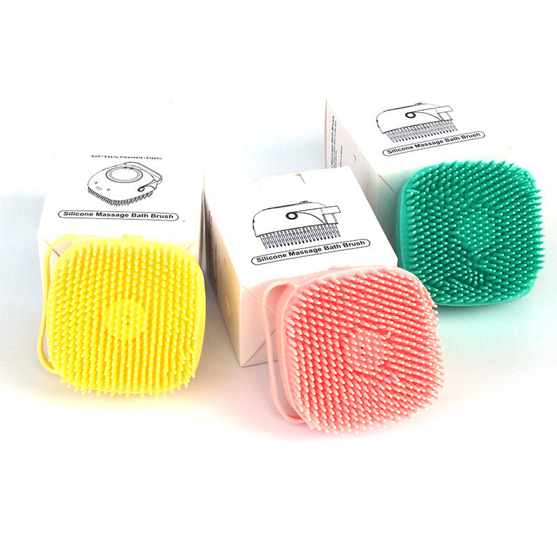 🐾 Brosse de Bain & Massage en Silicone pour Chiens et Chats – Douce et Portable 🛁