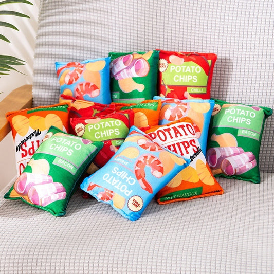🐾 Jouet Sonore pour Chien – Chips Croustillantes en Peluche