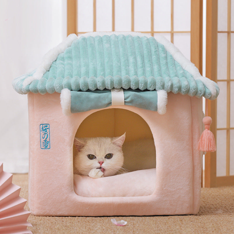 🏡 Maison Douillette pour Chats/Petit Chien Kawaii